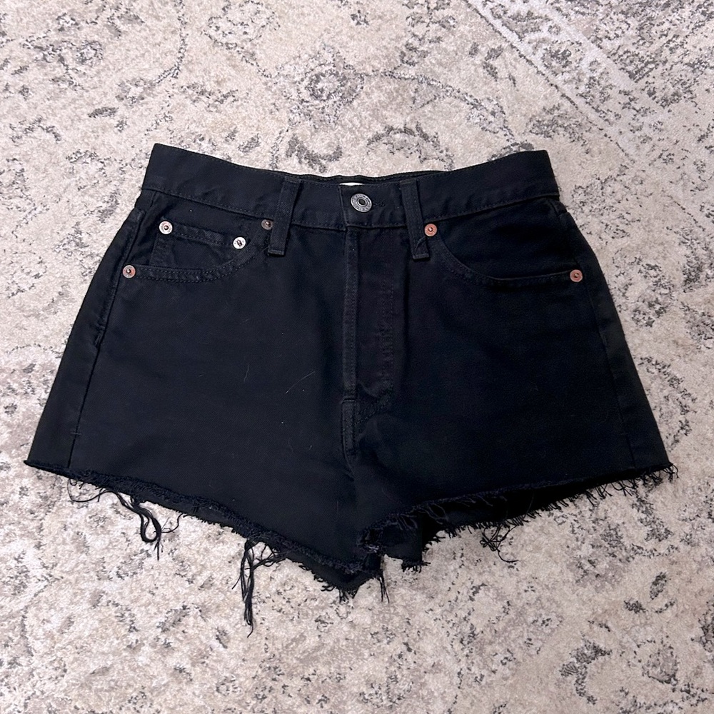 Levi’s RE/DONE jean shorts black size 25